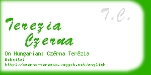 terezia czerna business card