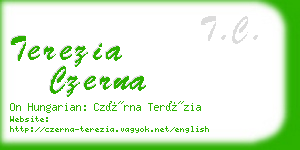 terezia czerna business card